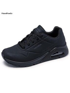 UNO Skech-Air Slip Resistant Memory Foam Work Sneakers Lace-Up